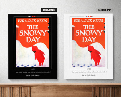 The Snowy Day Book Cover Poster | Ezra Jack Keats, The Snowy Day Poster, The Snowy Day Print, Book Posters, Canvas Wall Art, Book Lover Gift