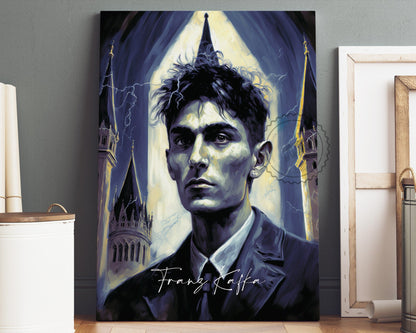 Franz Kafka Poster Canvas | Franz Kafka Canvas Wall Art, Franz Kafka Print, Book Posters, Book Art, Book Lover Gift