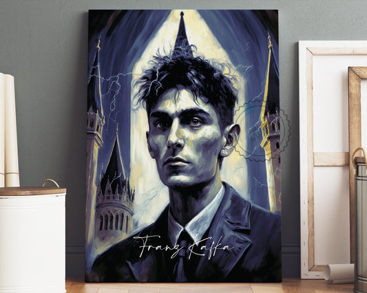 Franz Kafka Poster Canvas | Franz Kafka Canvas Wall Art, Franz Kafka Print, Book Posters, Book Art, Book Lover Gift