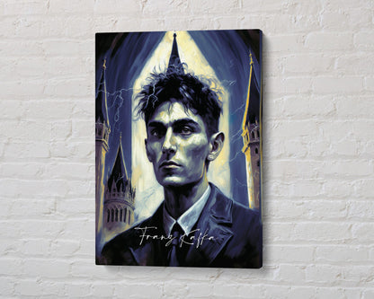 Franz Kafka Poster Canvas | Franz Kafka Canvas Wall Art, Franz Kafka Print, Book Posters, Book Art, Book Lover Gift