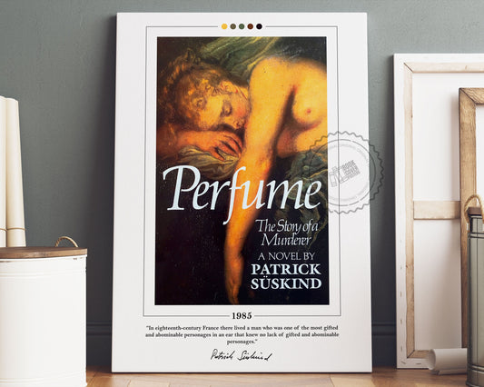 Perfume Book Cover Poster | Patrick Süskind, Perfume Poster, Perfume Print, Book Posters, Book Art, Canvas Wall Art, Book Lover Gift
