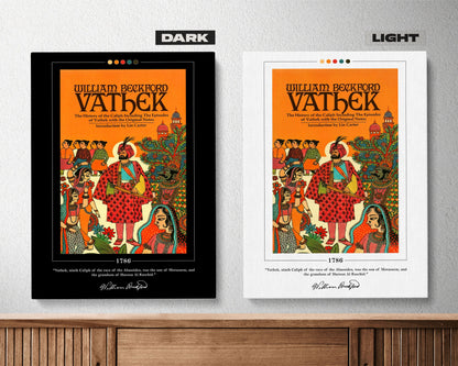 Vathek Book Cover Poster | William Beckford, Vathek Poster, Vathek Print, Book Posters, Book Art, Canvas Wall Art, Book Lover Gift