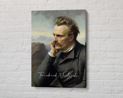 Friedrich Nietzsche Poster Canvas | Friedrich Nietzsche Canvas Wall Art, Friedrich Nietzsche Print, Book Posters, Book Art, Book Lover Gift
