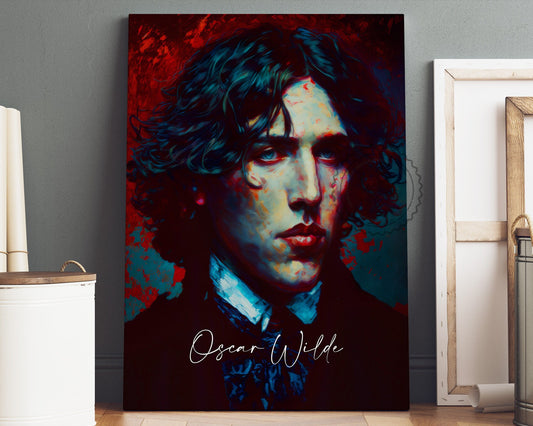 Oscar Wilde Poster Canvas | Oscar Wilde Canvas Wall Art, Oscar Wilde Print, Book Posters, Book Art, Book Lover Gift