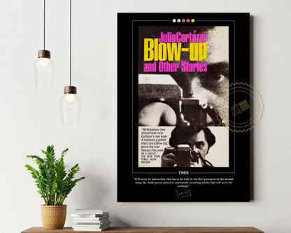 Blow-up Book Cover Poster | Julio Cortazar, Blow-up Poster, Blow-up Print, Book Posters, Book Art, Canvas Wall Art, Book Lover Gift