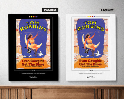 Even Cowgirls Get the Blues Book Cover Poster | Tom Robbins, Even Cowgirls Get the Blues Poster, Book Posters, Book Art, Book Lover Gift