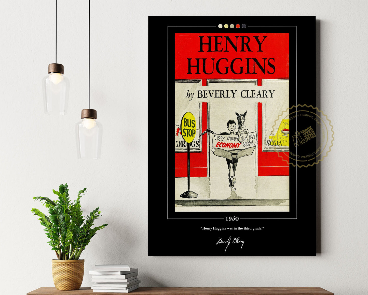 Henry Huggins Book Cover Poster | Beverly Cleary, Henry Huggins Poster, Henry Huggins Print, Book Posters, Canvas Wall Art, Book Lover Gift