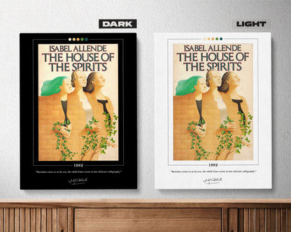 The House of the Spirits Book Cover Poster | Isabel Allende, The House of the Spirits Poster, Book Posters, Canvas Wall Art, Book Lover Gift