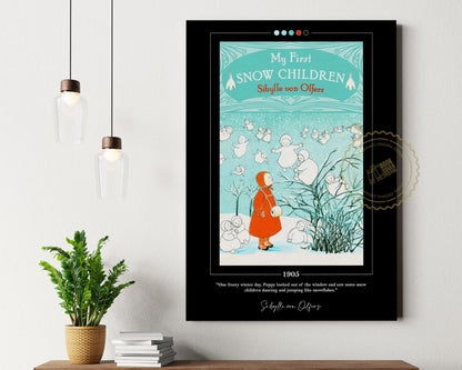 My First Snow Children Book Cover Poster | Sibylle von Olfers, My First Snow Children Poster, Book Posters, Canvas Wall Art, Book Lover Gift
