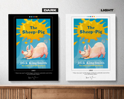 The Sheep Pig Book Cover Poster | Dick King Smith, The Sheep Pig Poster, The Sheep Pig Print, Book Posters, Book Art, Book Lover Gift