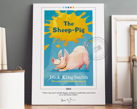 The Sheep Pig Book Cover Poster | Dick King Smith, The Sheep Pig Poster, The Sheep Pig Print, Book Posters, Book Art, Book Lover Gift