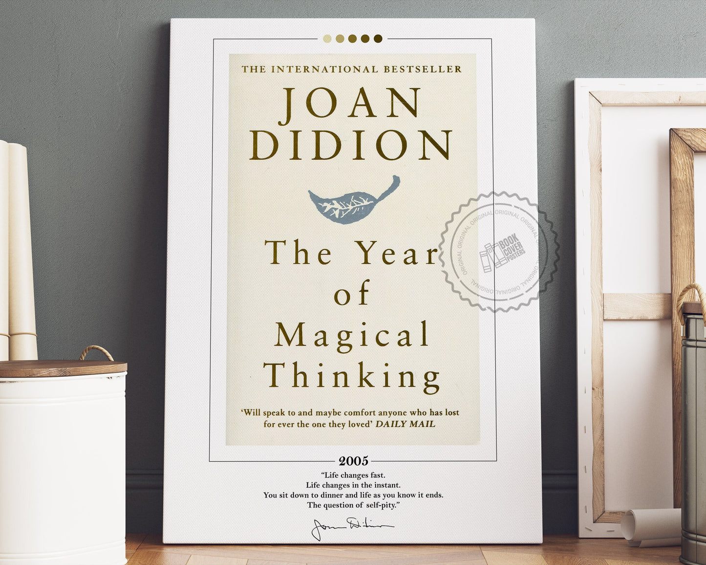 The Year of Magical Thinking Book Cover Poster | Joan Didion, The Year of Magical Thinking Poster, Book Posters, Book Art, Book Lover Gift