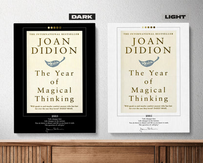 The Year of Magical Thinking Book Cover Poster | Joan Didion, The Year of Magical Thinking Poster, Book Posters, Book Art, Book Lover Gift