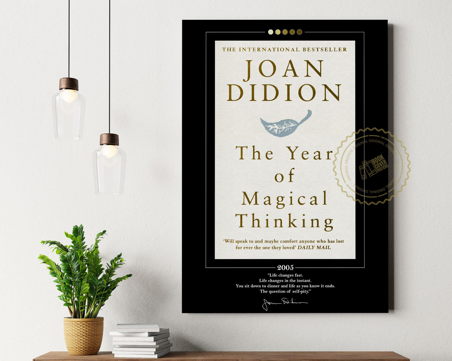 The Year of Magical Thinking Book Cover Poster | Joan Didion, The Year of Magical Thinking Poster, Book Posters, Book Art, Book Lover Gift