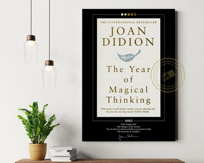 The Year of Magical Thinking Book Cover Poster | Joan Didion, The Year of Magical Thinking Poster, Book Posters, Book Art, Book Lover Gift