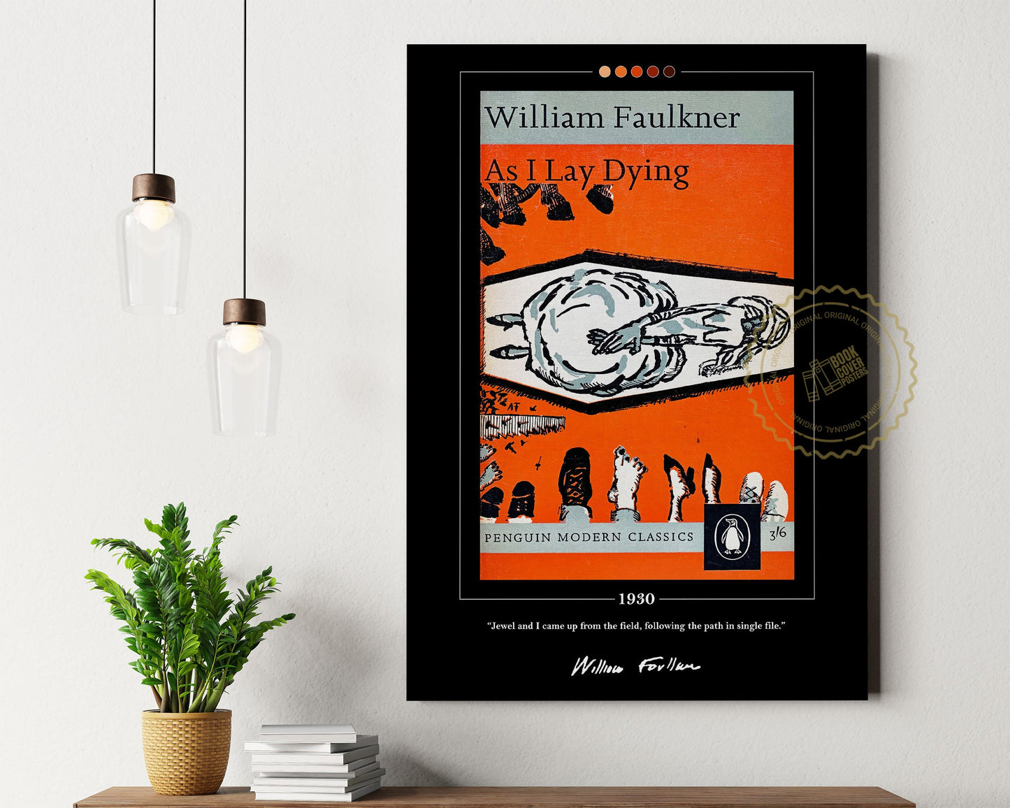 As I Lay Dying Book Cover Poster | William Faulkner, As I Lay Dying Poster, Book Posters, Canvas Wall Art, Book Art, Book Lover Gift