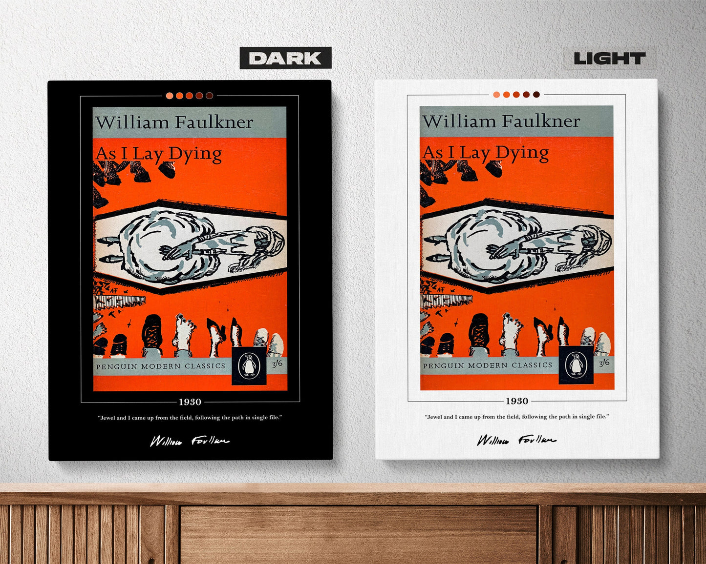 As I Lay Dying Book Cover Poster | William Faulkner, As I Lay Dying Poster, Book Posters, Canvas Wall Art, Book Art, Book Lover Gift