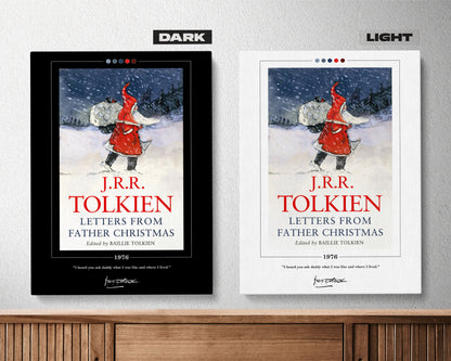 Letters from Father Christmas Book Cover Poster | J. R. R. Tolkien, Letters from Father Christmas Poster, Book Posters, Canvas Wall Art