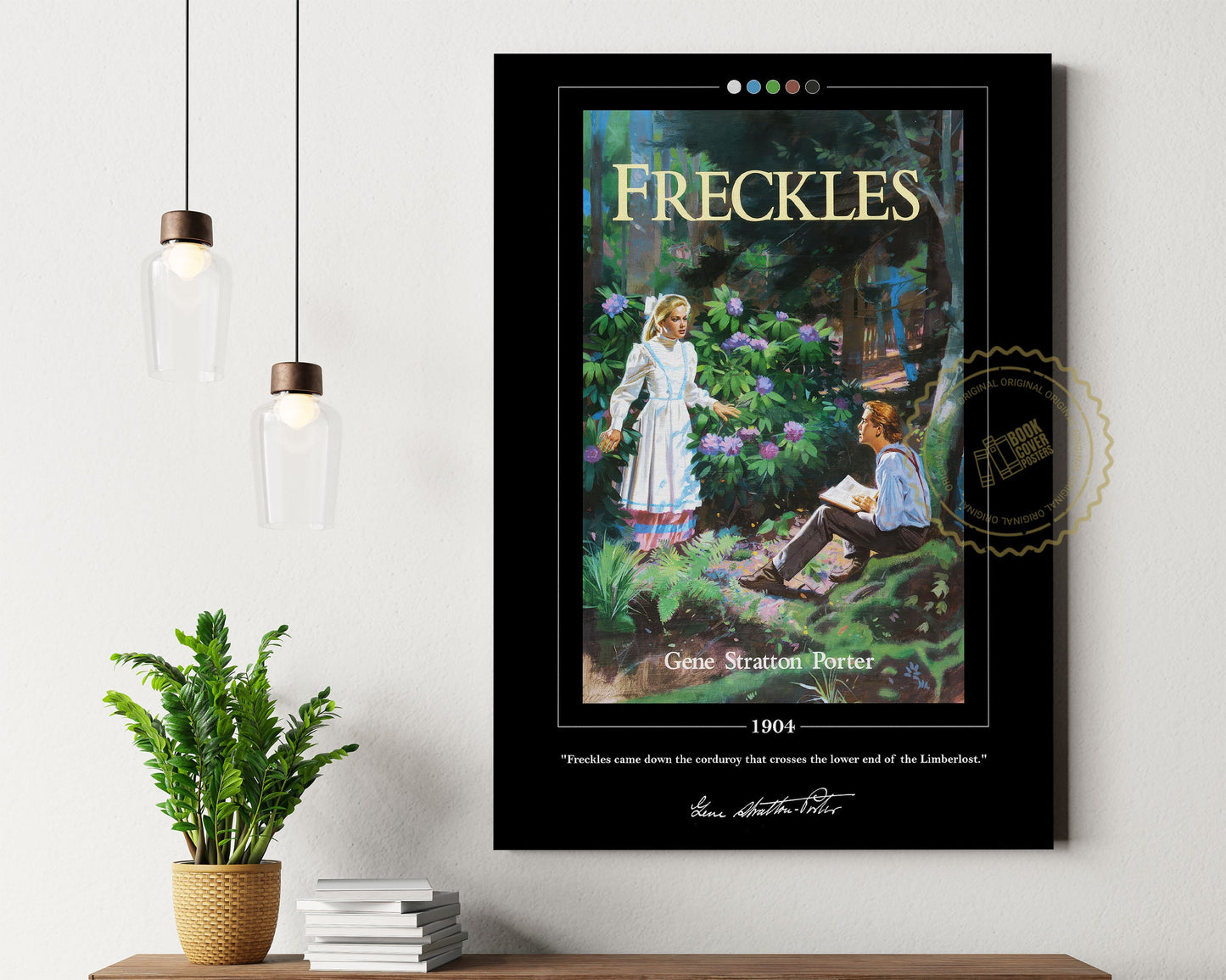 Freckles Book Cover Poster | Gene Stratton Porter, Freckles Poster, Freckles Print, Book Posters, Canvas Wall Art, Book Art, Book Lover Gift