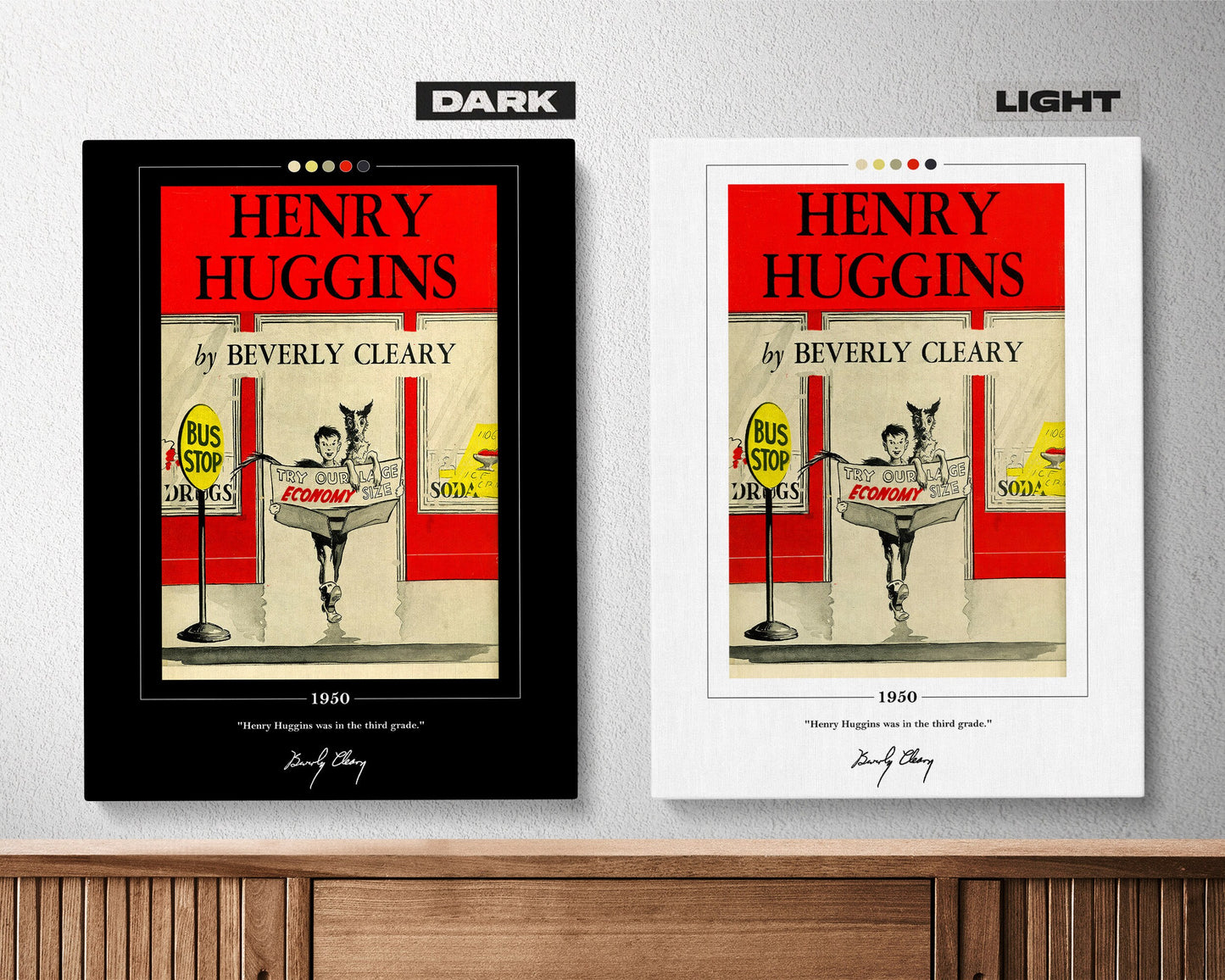 Henry Huggins Book Cover Poster | Beverly Cleary, Henry Huggins Poster, Henry Huggins Print, Book Posters, Canvas Wall Art, Book Lover Gift
