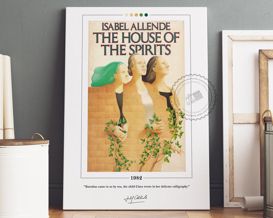 The House of the Spirits Book Cover Poster | Isabel Allende, The House of the Spirits Poster, Book Posters, Canvas Wall Art, Book Lover Gift