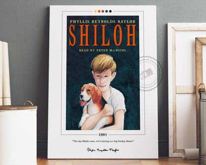 Shiloh Book Cover Poster | Phyllis Reynolds Naylor, Shiloh Poster, Shiloh Print, Book Posters, Canvas Wall Art, Book Art, Book Lover Gift
