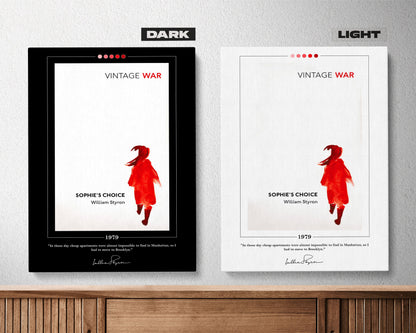 Sophie's Choice Book Cover Poster | William Styron, Sophie's Choice Poster, Book Posters, Canvas Wall Art, Book Art, Book Lover Gift