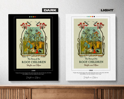 The Story of the Root Children Book Cover Poster | Sibylle von Olfers, Book Posters, Canvas Wall Art, Book Art, Book Lover Gift