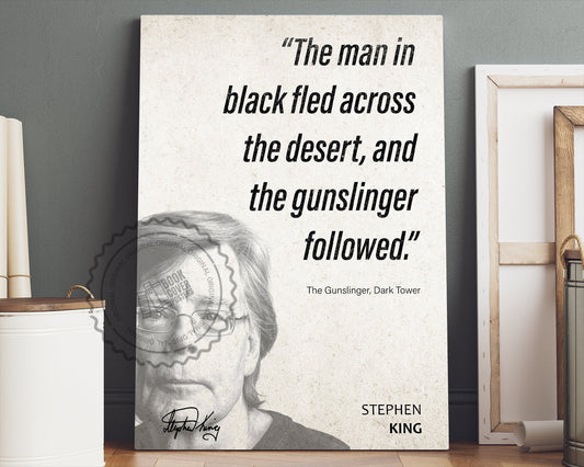Stephen King Quote Wall Art | The Dark Tower Quote Poster, Quote Print, Quote Art, Book Quote, Canvas Wall Art, Book Lover Gift