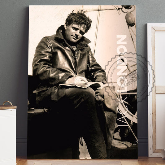 Jack London Poster Canvas Wall Art, Book Lover Gifts, Gifts for Readers, Bookish Gifts, Bookworm Gifts, Library Decor