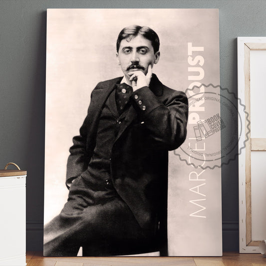 Marcel Proust Poster Canvas Wall Art, Book Lover Gifts, Gifts for Readers, Bookish Gifts, Bookworm Gifts, Library Decor