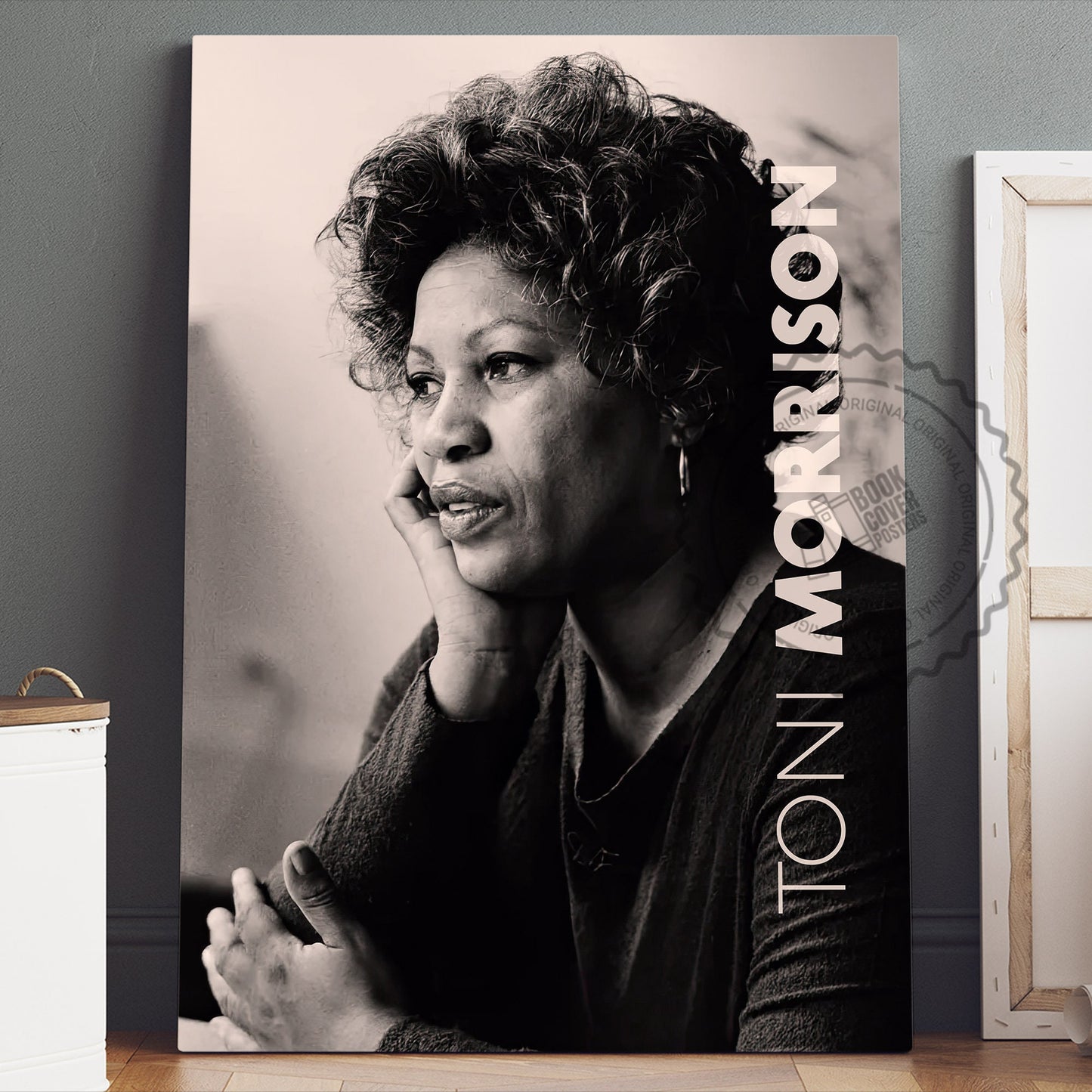 Toni Morrison Poster Canvas Wall Art, Book Lover Gifts, Gifts for Readers, Bookish Gifts, Bookworm Gifts, Library Decor