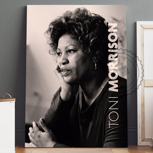 Toni Morrison Poster Canvas Wall Art, Book Lover Gifts, Gifts for Readers, Bookish Gifts, Bookworm Gifts, Library Decor
