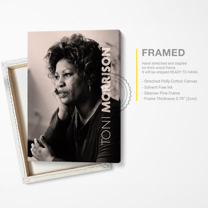 Toni Morrison Poster Canvas Wall Art, Book Lover Gifts, Gifts for Readers, Bookish Gifts, Bookworm Gifts, Library Decor