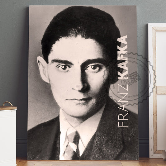Franz Kafka Poster Canvas Wall Art, Book Lover Gifts, Gifts for Readers, Bookish Gifts, Bookworm Gifts, Library Decor