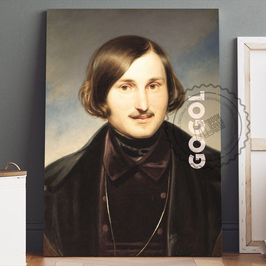 Nikolai Gogol Poster Canvas Wall Art, Book Lover Gifts, Gifts for Readers, Bookish Gifts, Bookworm Gifts, Library Decor