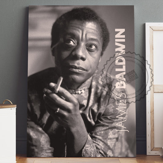 James Baldwin Poster Canvas Wall Art, Book Lover Gifts, Gifts for Readers, Bookish Gifts, Bookworm Gifts, Library Decor