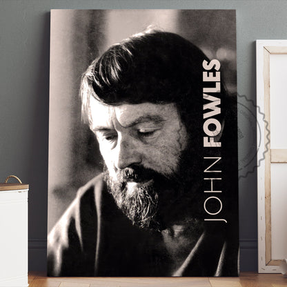 John Fowles Poster Canvas Wall Art, Book Lover Gifts, Gifts for Readers, Bookish Gifts, Bookworm Gifts, Library Decor