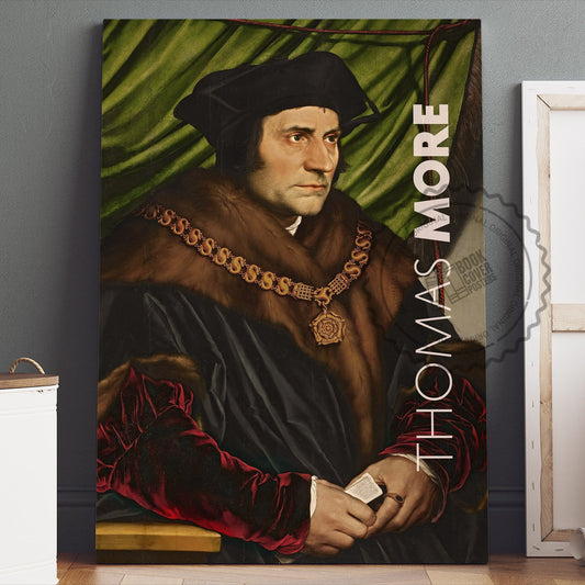 Thomas More Poster Canvas Wall Art, Book Lover Gifts, Gifts for Readers, Bookish Gifts, Bookworm Gifts, Library Decor