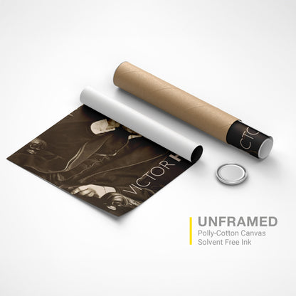 Victor Hugo Poster Canvas Wall Art, Book Lover Gifts, Gifts for Readers, Bookish Gifts, Bookworm Gifts, Library Decor