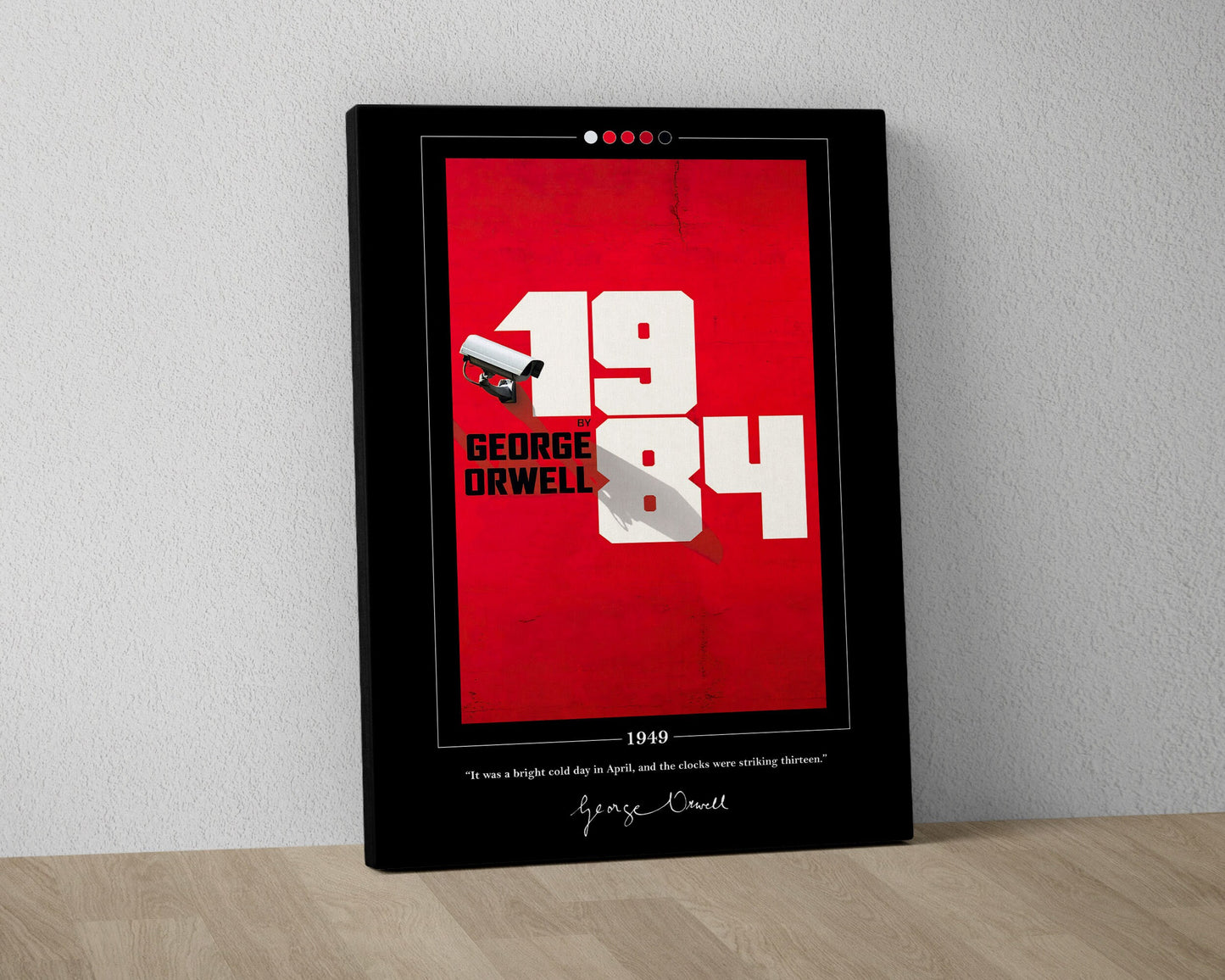 1984 Book Cover Poster | George Orwell, 1984 Poster, 1984 Print, Book Posters, Book Prints, Book Art, Canvas Wall Art, Book Lover Gift