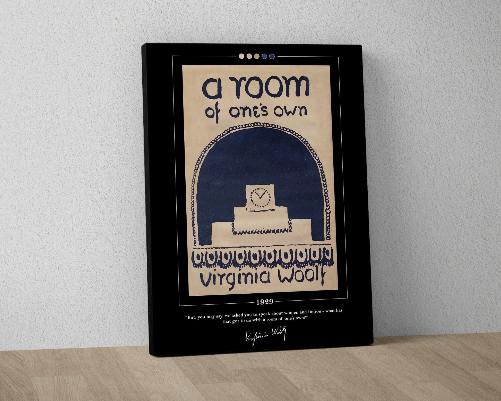 A Room of One's Own Book Cover Poster | Virginia Woolf, A Room of One's Own Poster, Book Posters, Book Art, Canvas Wall Art, Book Lover Gift