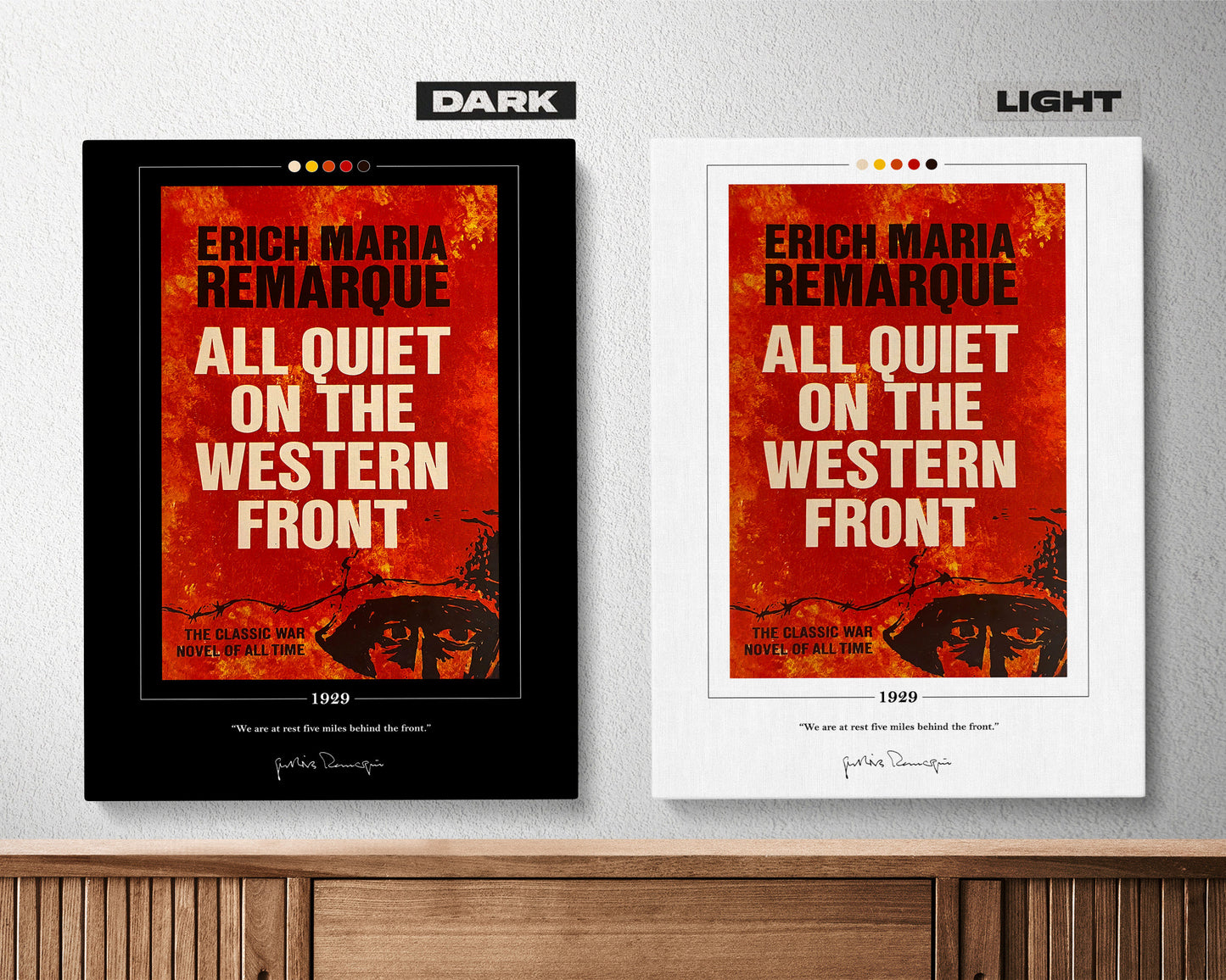 All Quiet on the Western Front Book Cover Poster | Erich Maria Remarque, All Quiet on the Western Front Poster, Book Poster, Book Lover Gift